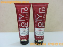Bộ kem dưỡng trắng và tắm trắng toàn thân BODY US - Bo kem duong trang va tam trang toan than BODY US